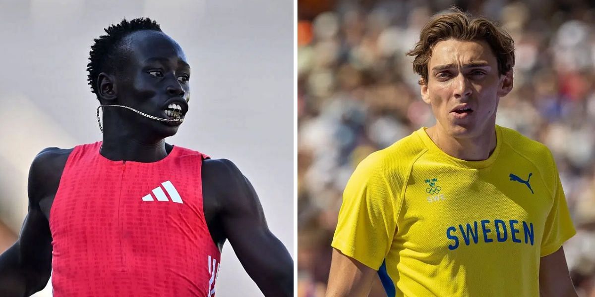 Gout Gout (L) and Mondo Duplantis (R) will be in action at the Ostrava Golden Spike. PHOTO: Getty Images
