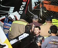 Watch: Kyle Larson walks away unscathed from a violent barrel roll crash during his World of Outlaws outing