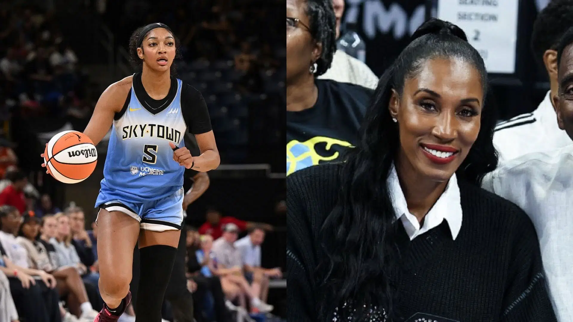 Angel Reese and Lisa Leslie (Photos: Getty, Chicago Sky/ X)