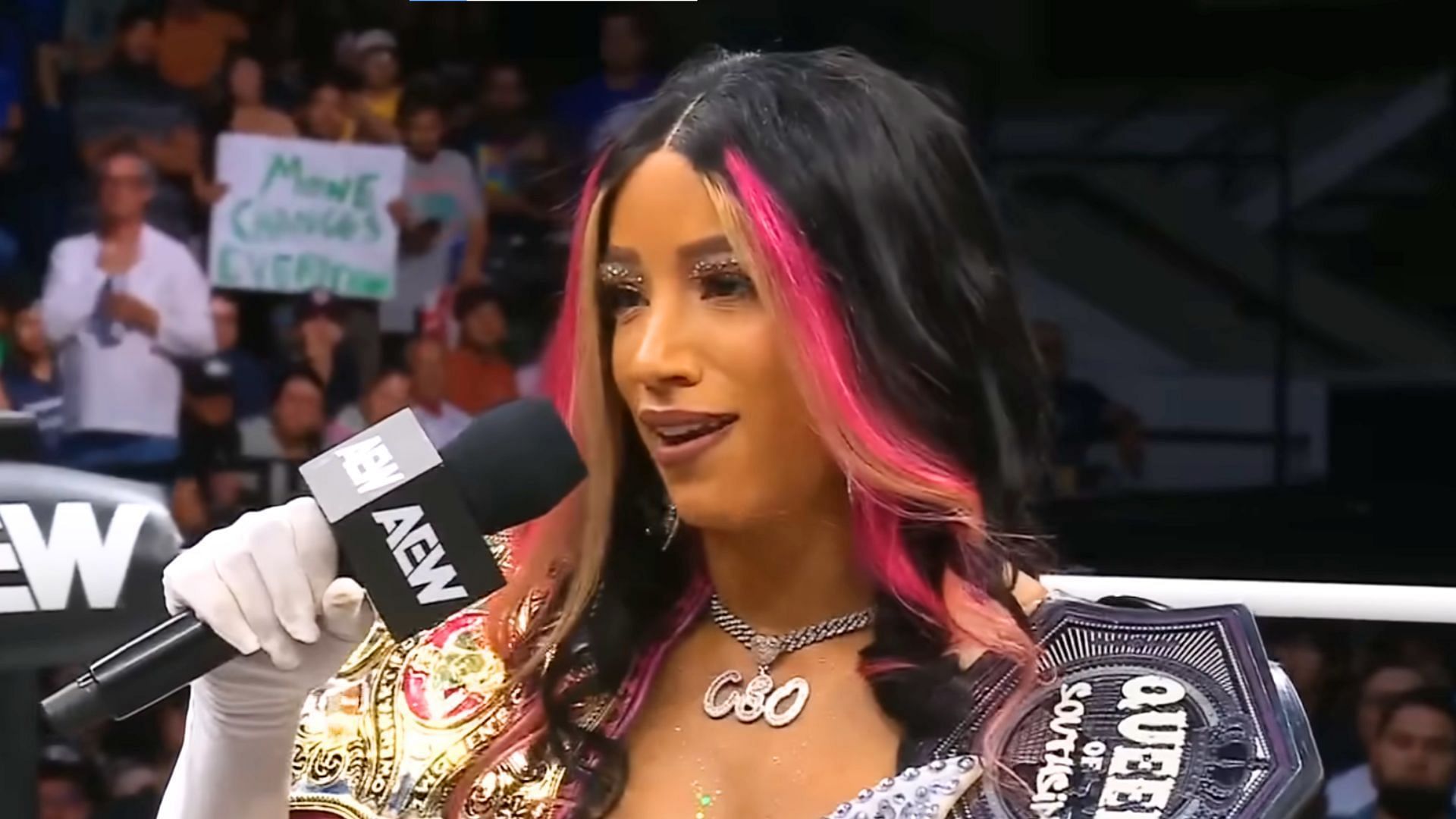 Mercedes Mon&eacute; has a huge All In match. (Image via AEW YouTube) 