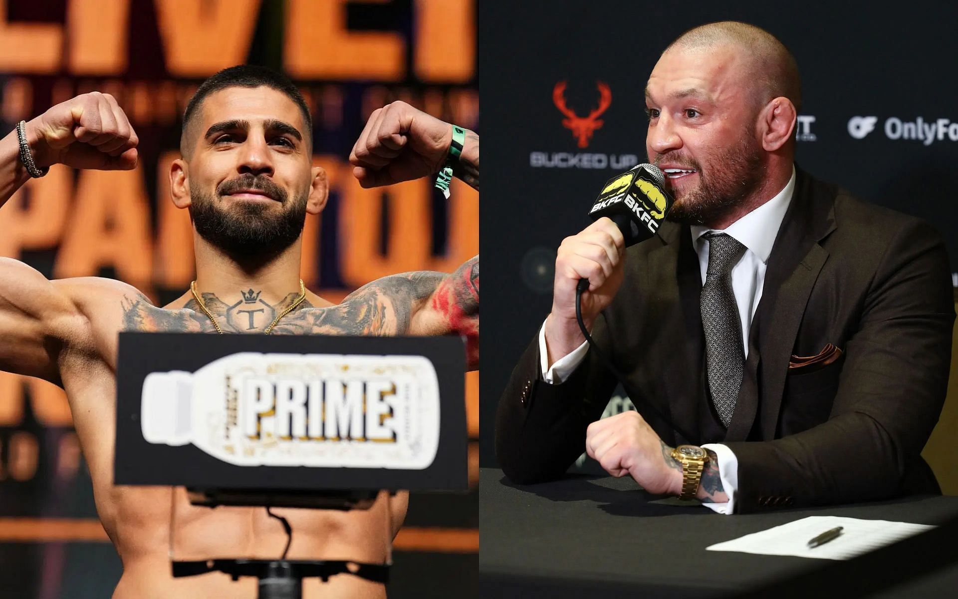 Fans compare Ilia Topuria (left) to Conor McGregor (right) after historic victory at UFC 317. [Images courtesy: Getty Images]