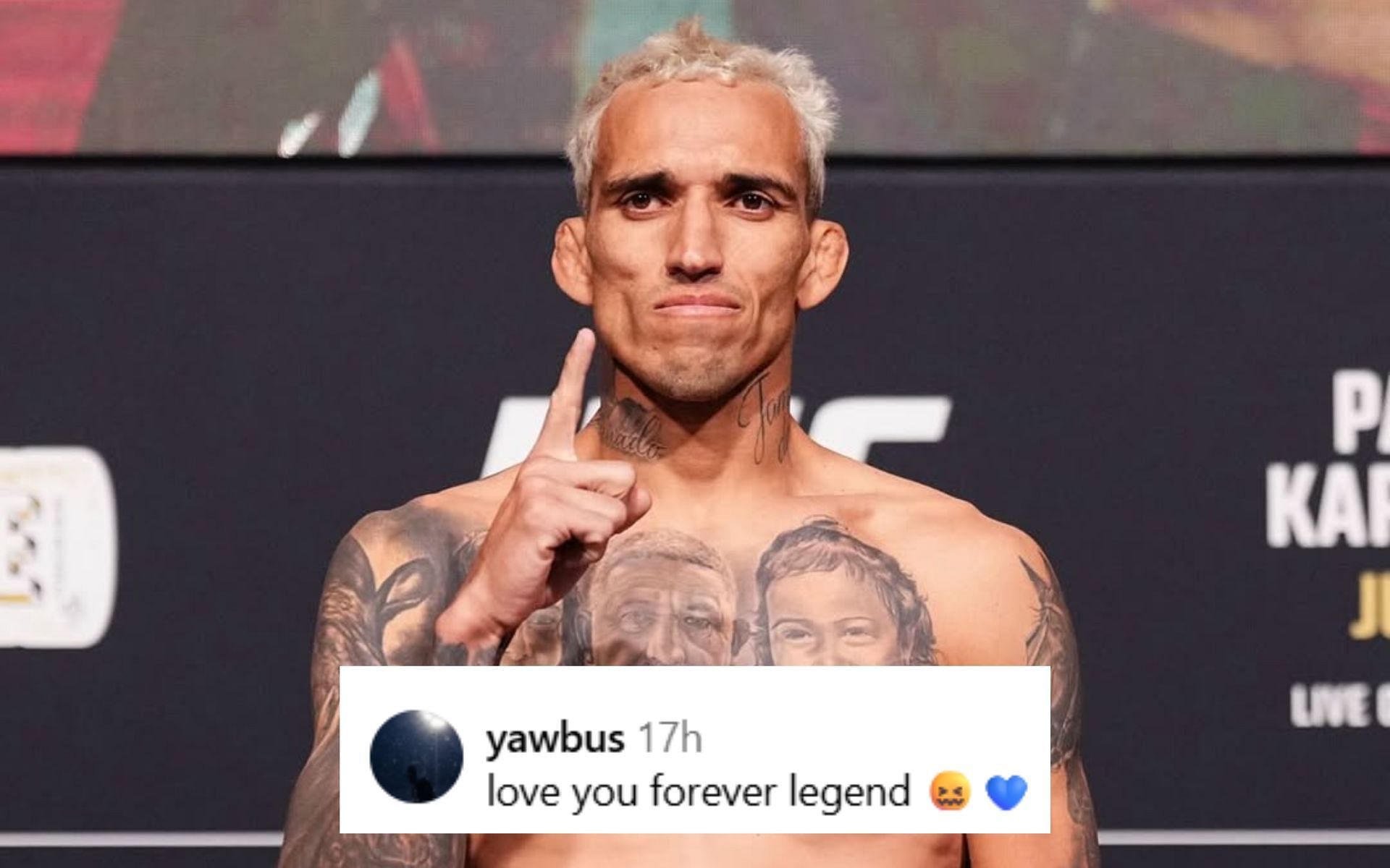 Fans react to Charles Oliveira
