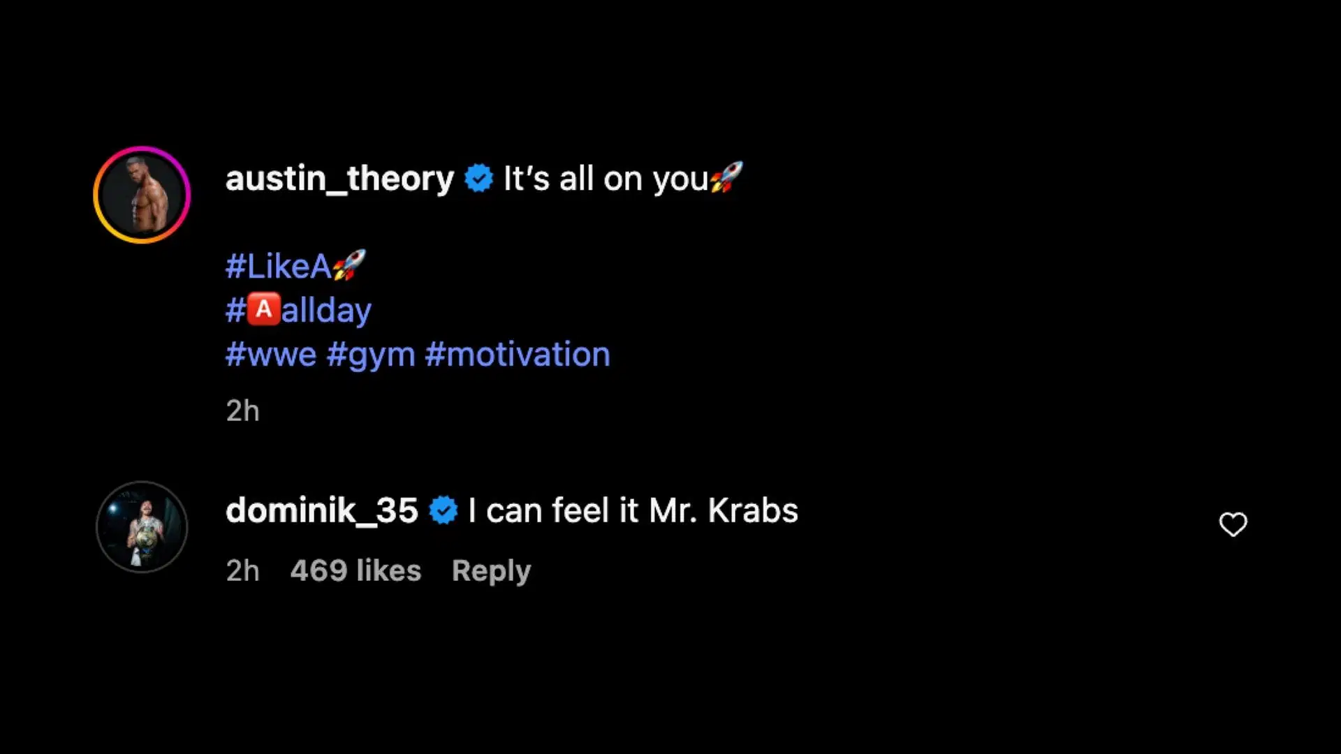 Mysterio gave Theory a hilarious nickname today. [Image credit: Austin Theory&#039;s Instagram]