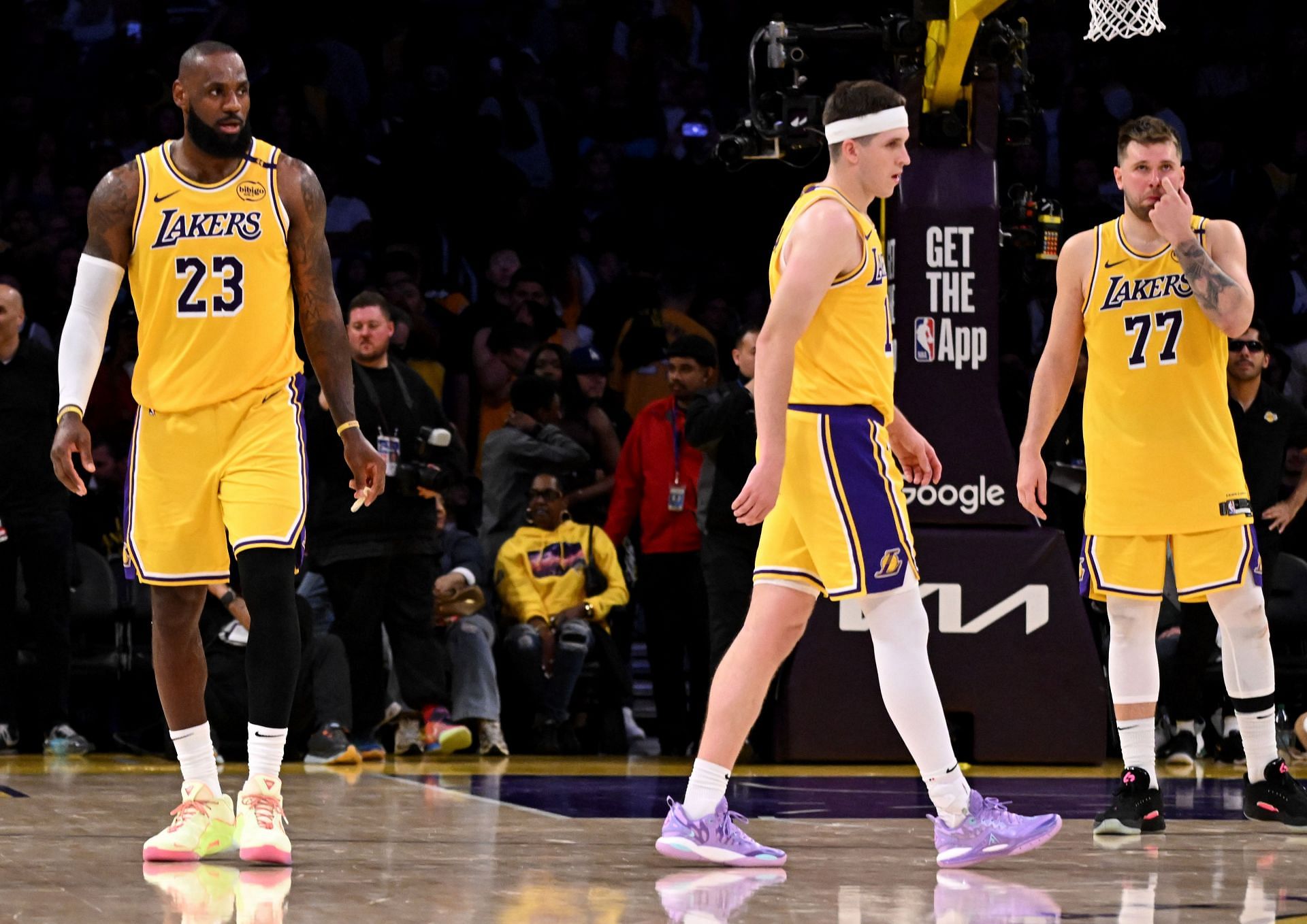 Minnesota Timberwolves defeated the Los Angeles Lakers 103-96 to win game 5 of a first round NBA playoff basketball game. - Source: Getty