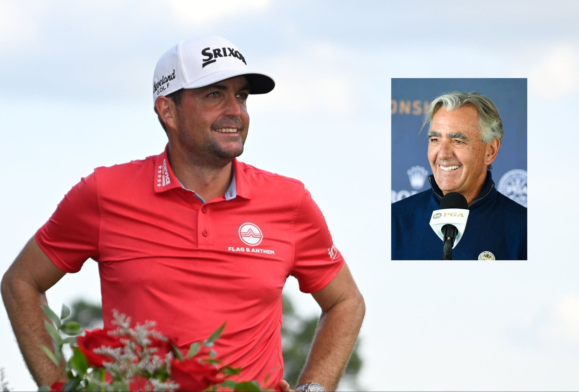 Ryder Cup captain Keegan Bradley and Seth Waugh 