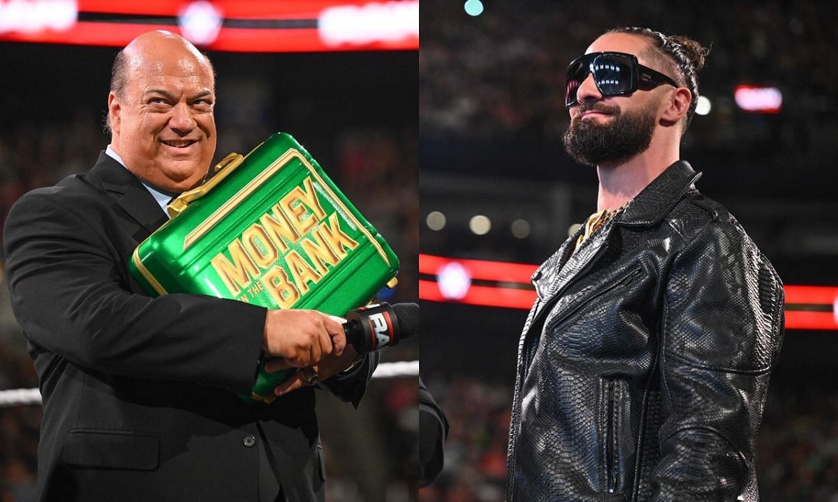 Paul Heyman (L) and Seth Rollins (R). [Photo credit: WWE.com]