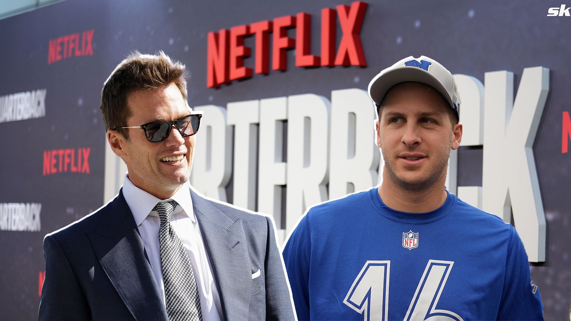 Tom Brady x Jared Goff collage