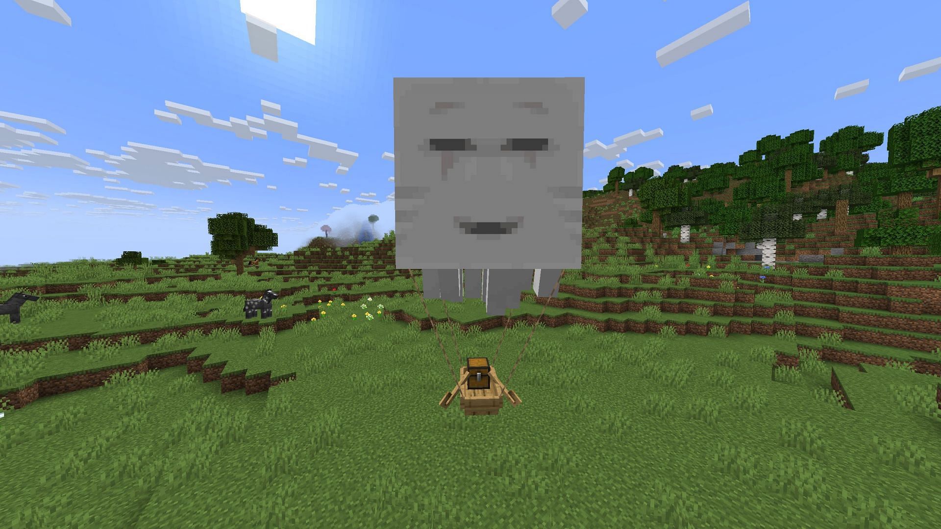 There is no way to breed happy ghasts with each other (Image via Sportskeeda Gaming || Mojang Studios)