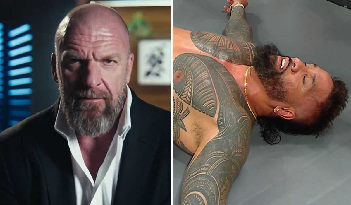 Jey Uso suffered title loss against Gunther on RAW. [Image credits: WWE.com &amp; Triple H on X]