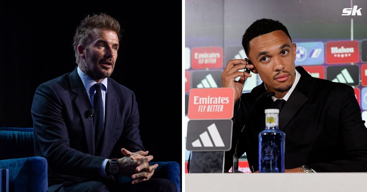 David Beckham and Trent Alexander-Arnold