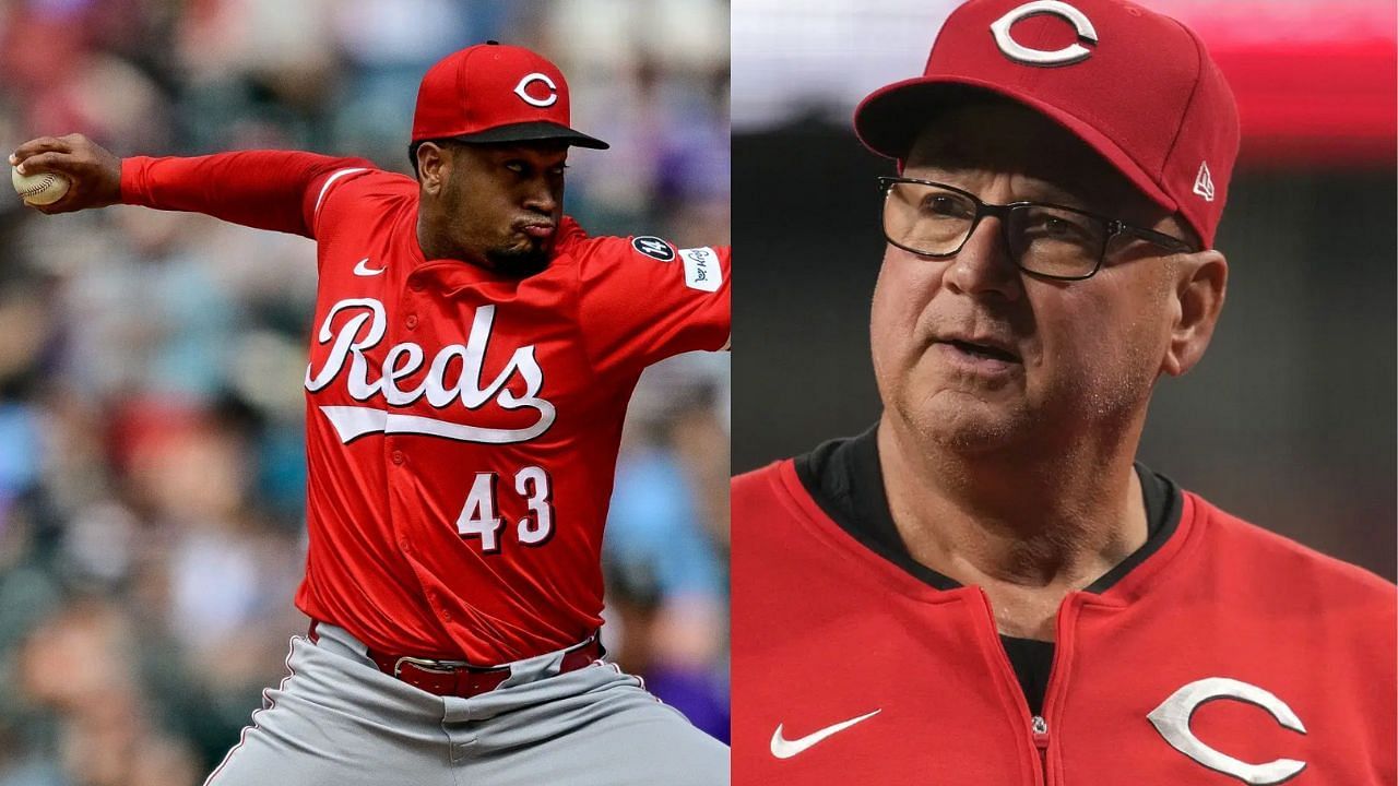Alexis Diaz (L) and Terry Francona (R) (Images from - Getty)