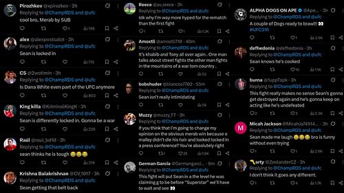 Fan comments [Screenshots courtesy: @ChampRDS on X]