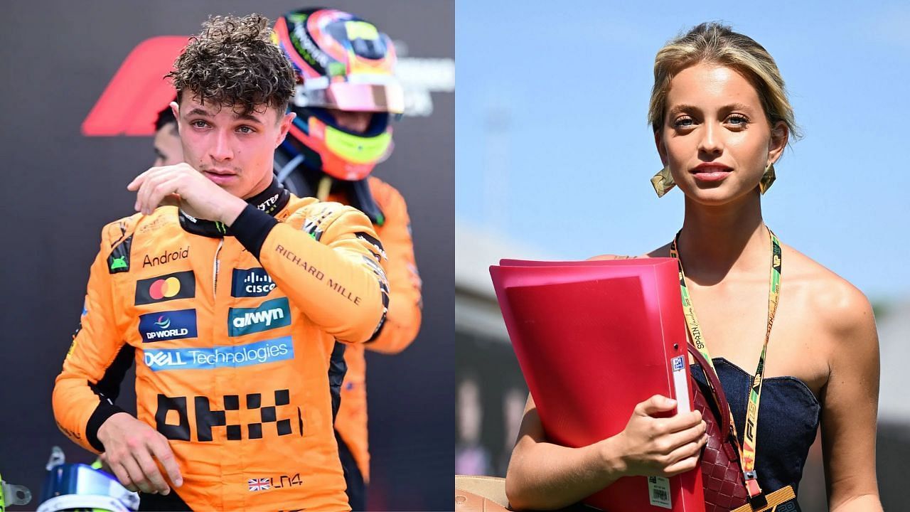 Lando Norris and model Margarida Corceiro [Image Source: Getty]