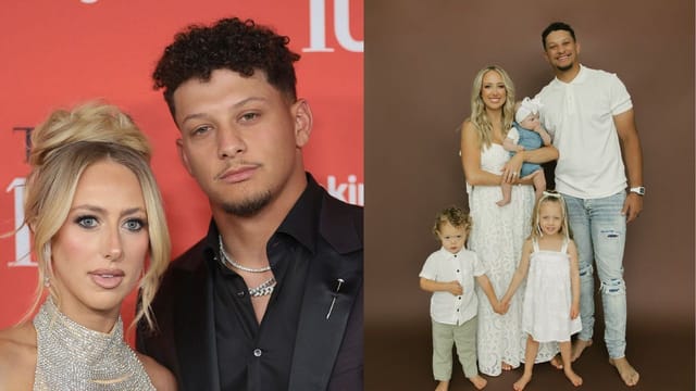 Patrick Mahomes' wife Brittany reveals newborn daughter Golden Raye Mahomes' face in first family portrait