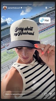 Samantha Busch's Instagram story - Source: @samanthabusch on IG