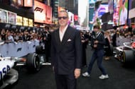 Brad Pitt attends the World Premiere of F1: The Movie in Times Square (Photo by Mike Coppola/Getty Images for Warner Bros. Pictures)