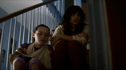 Laura did not initially believe her daughters in The Curse of the Necklace (Image via YouTube/Warner Bros. Entertainment)
