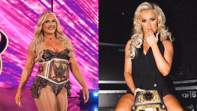 Tiffany Stratton sends her first message to Mariah May after the latter's WWE debut; the Women's Champion has a one-word message