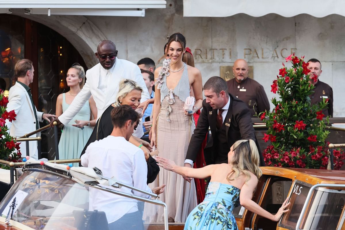 “Eeek!”: Perez Hilton reacts as Leonardo DiCaprio’s girlfriend Vittoria Ceretti suffers "wild" wardrobe malfunction at Jeff Bezos’ wedding