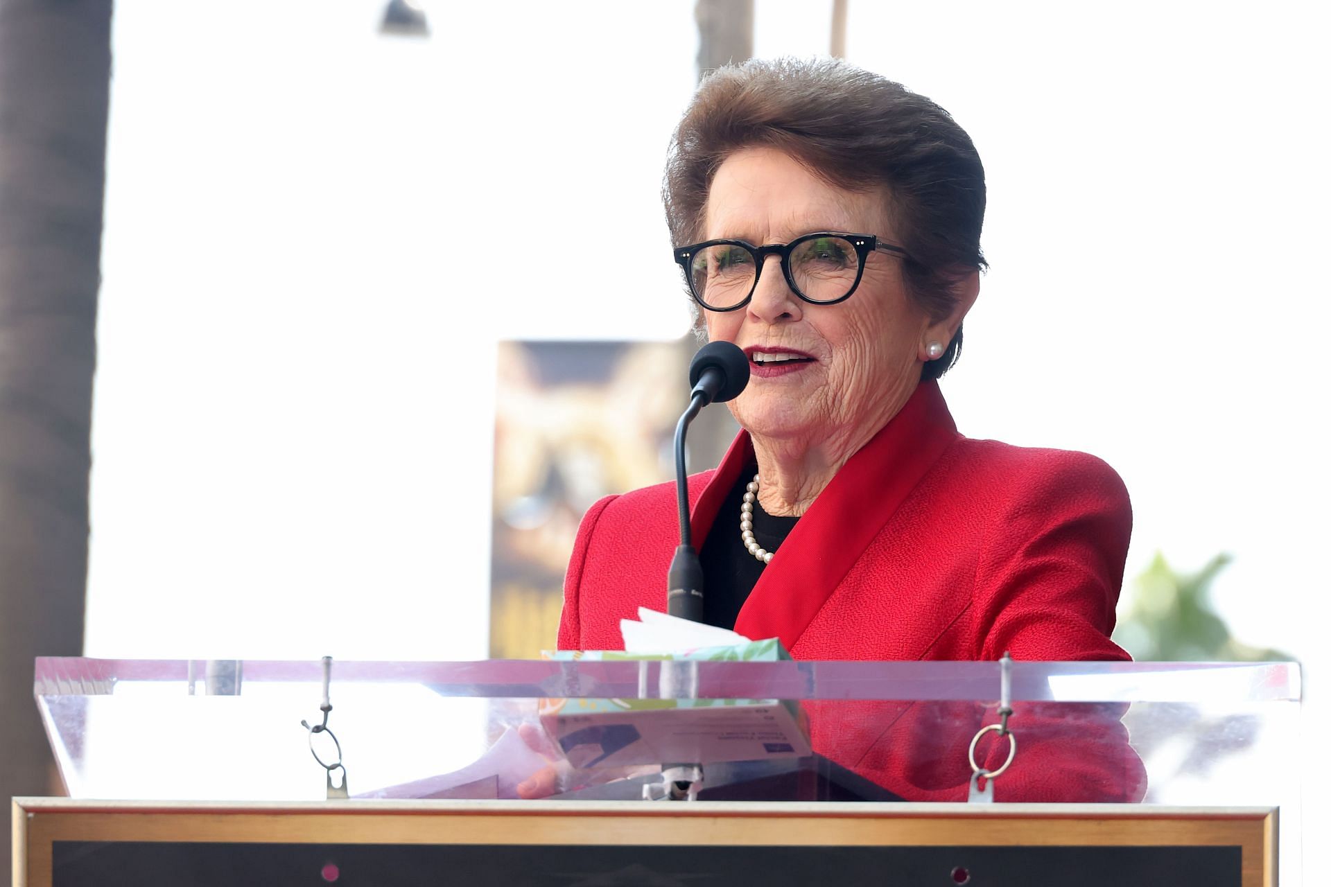 American Tennis Player Billie Jean King Honored With A Star On The Hollywood Walk Of Fame - Source: Getty