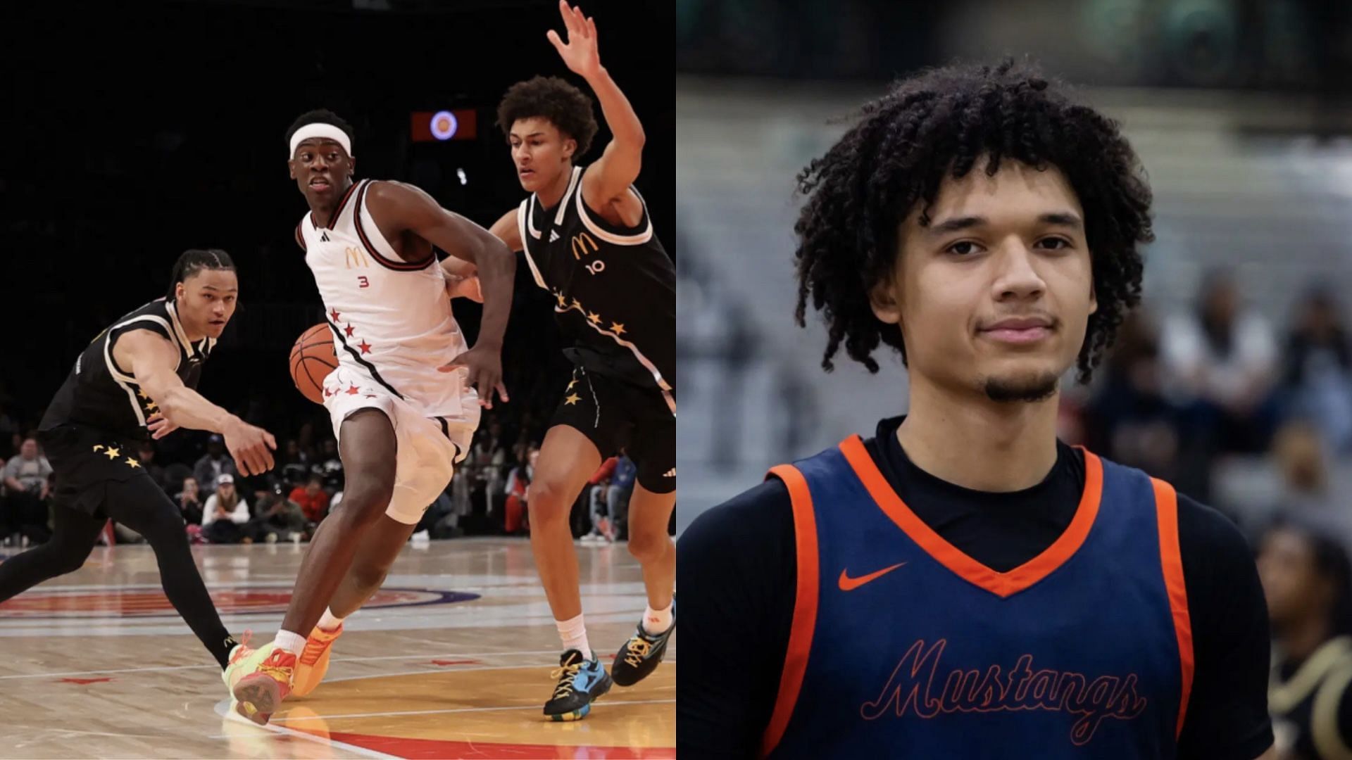 High school basketball stars AJ Dybantsa and Brayden Burries