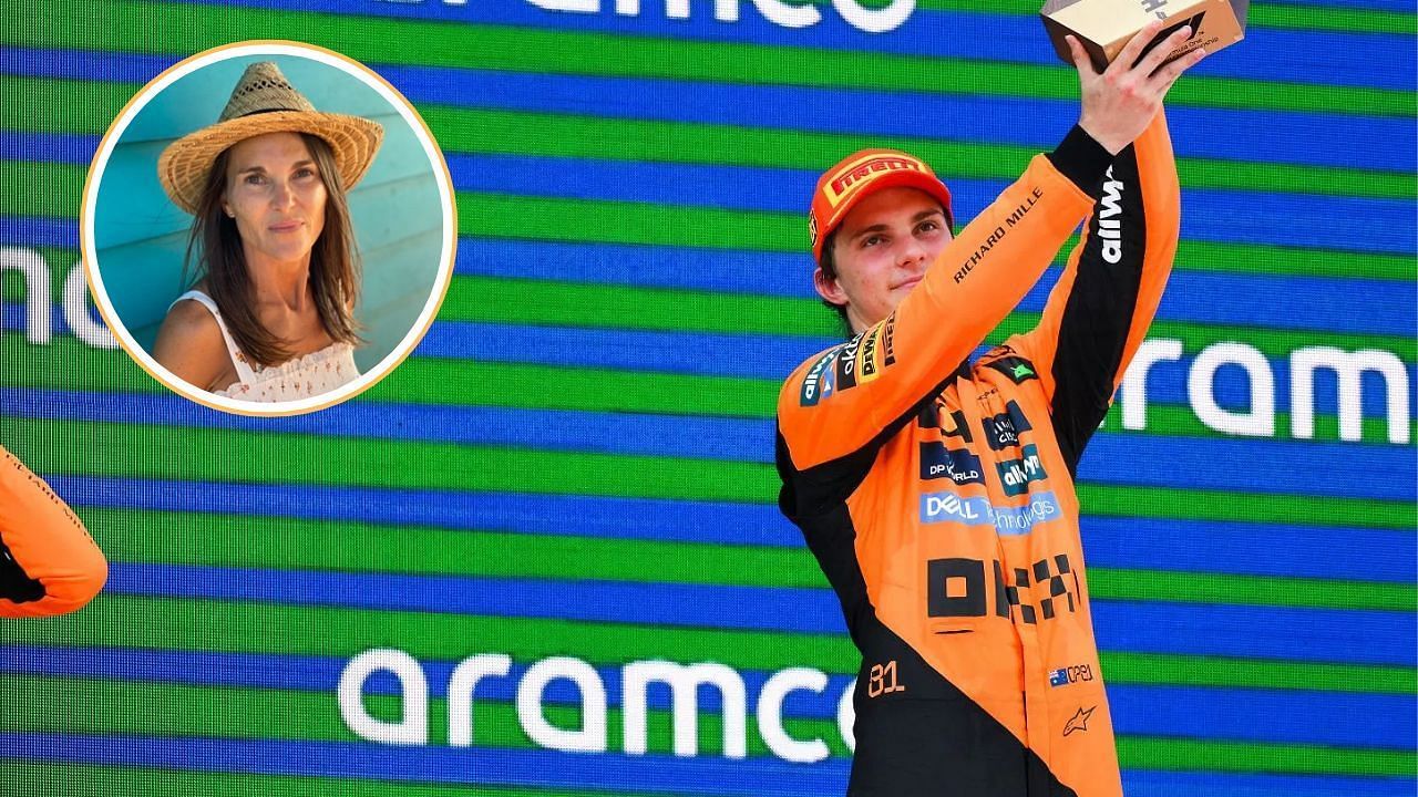 Oscar Piastri wins 2025 Spanish Grand Prix [Image Source: Getty, @NicolePiastri/X]