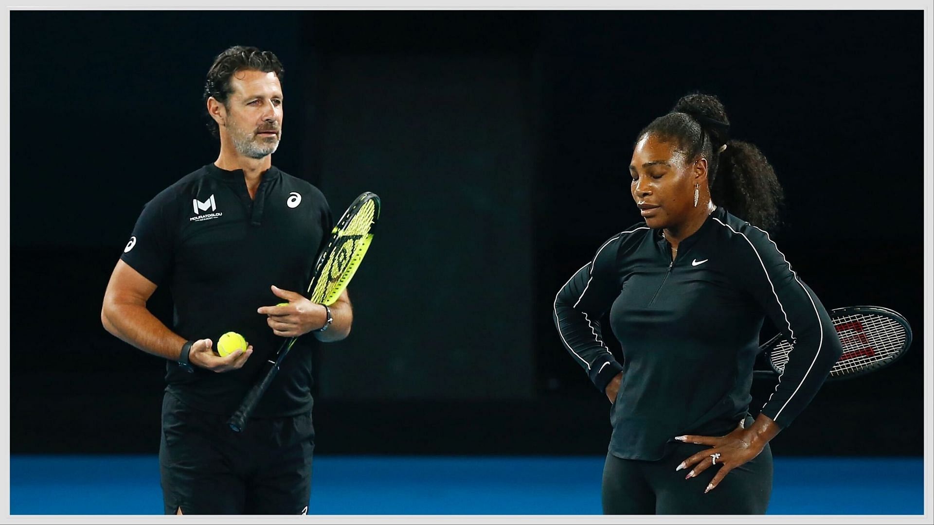 Serena Williams and her ex-coach Patrick Mouratoglou | Getty