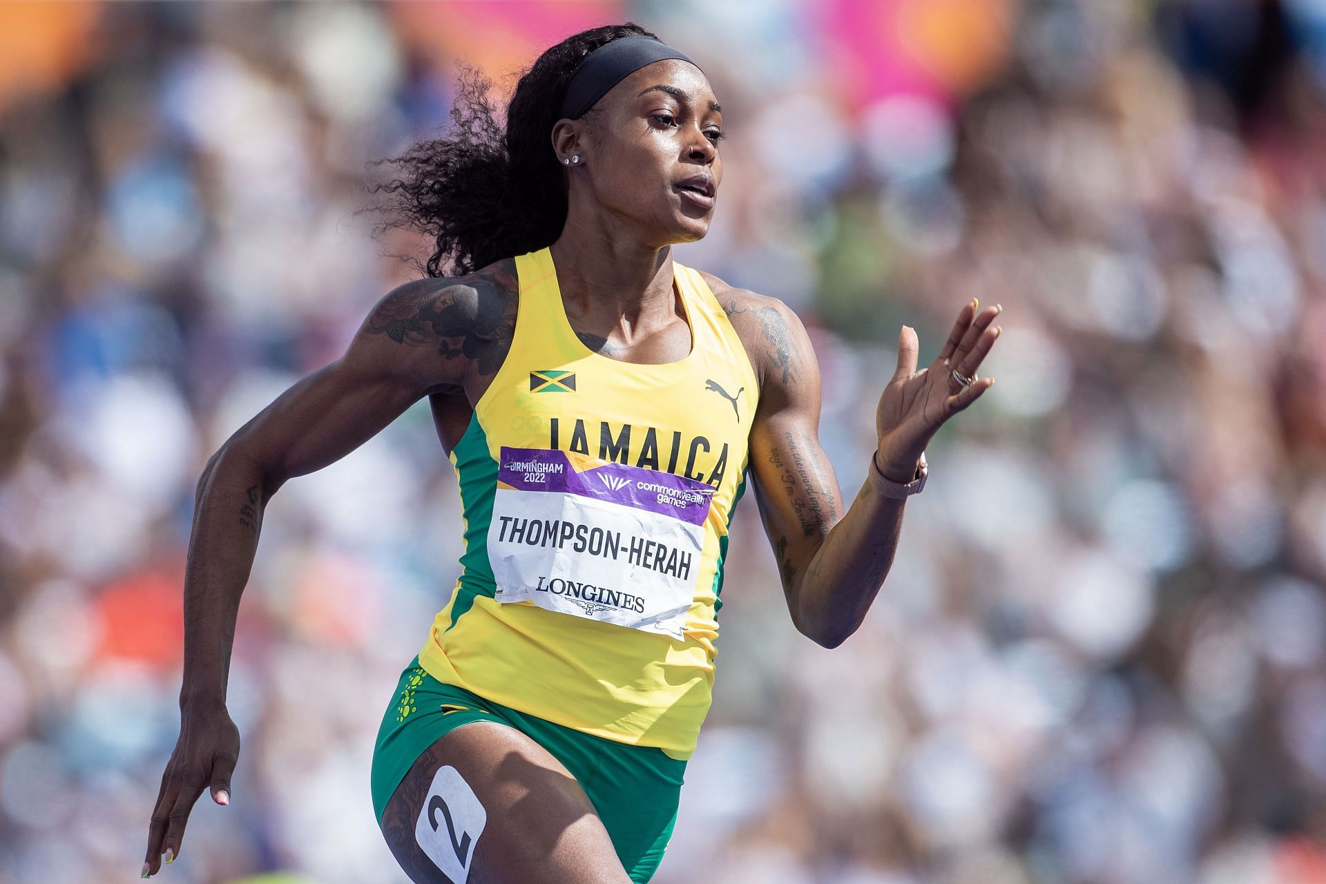 Elaine Thompson-Herah at the Commonwealth Games - Birmingham 2022. - Source: Getty