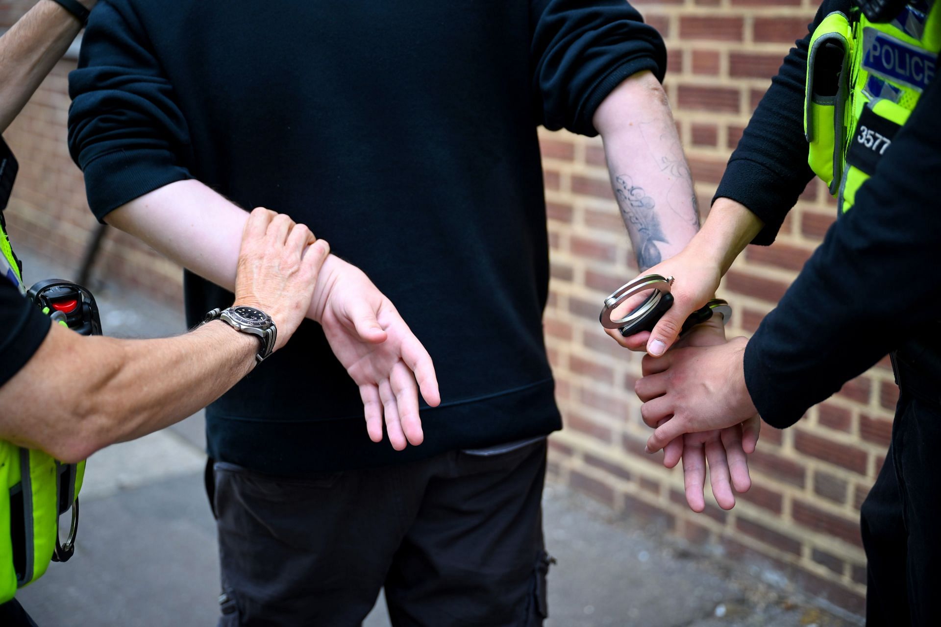 Police Officers Arrest Demonstration - Source: Getty