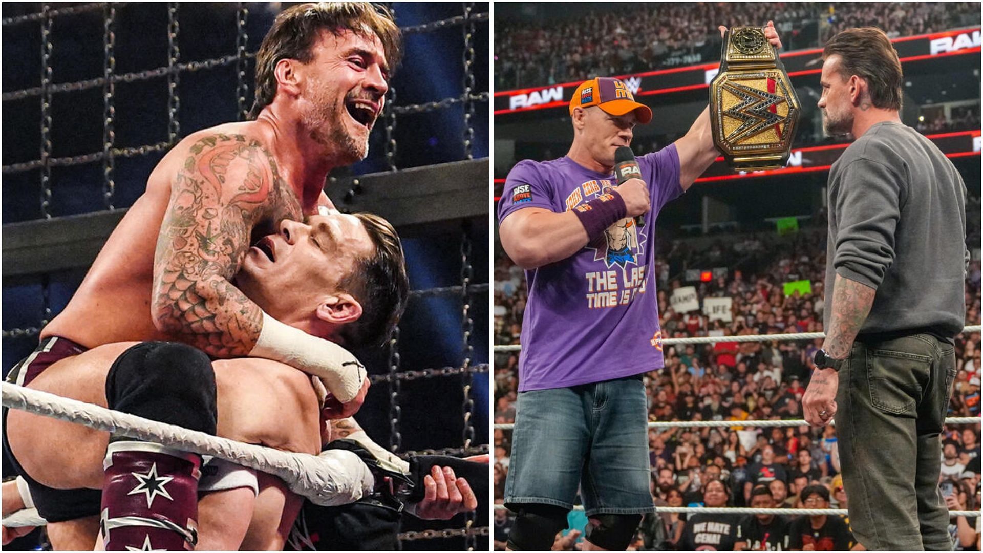 John Cena vs. CM Punk is official for Clash of Champions. (Photos: WWE.com)