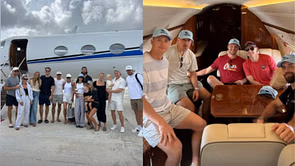 In Photos: Brad Marchand, Matthew Tkachuk, others fly to Bahamas with their significant others after Stanley Cup win