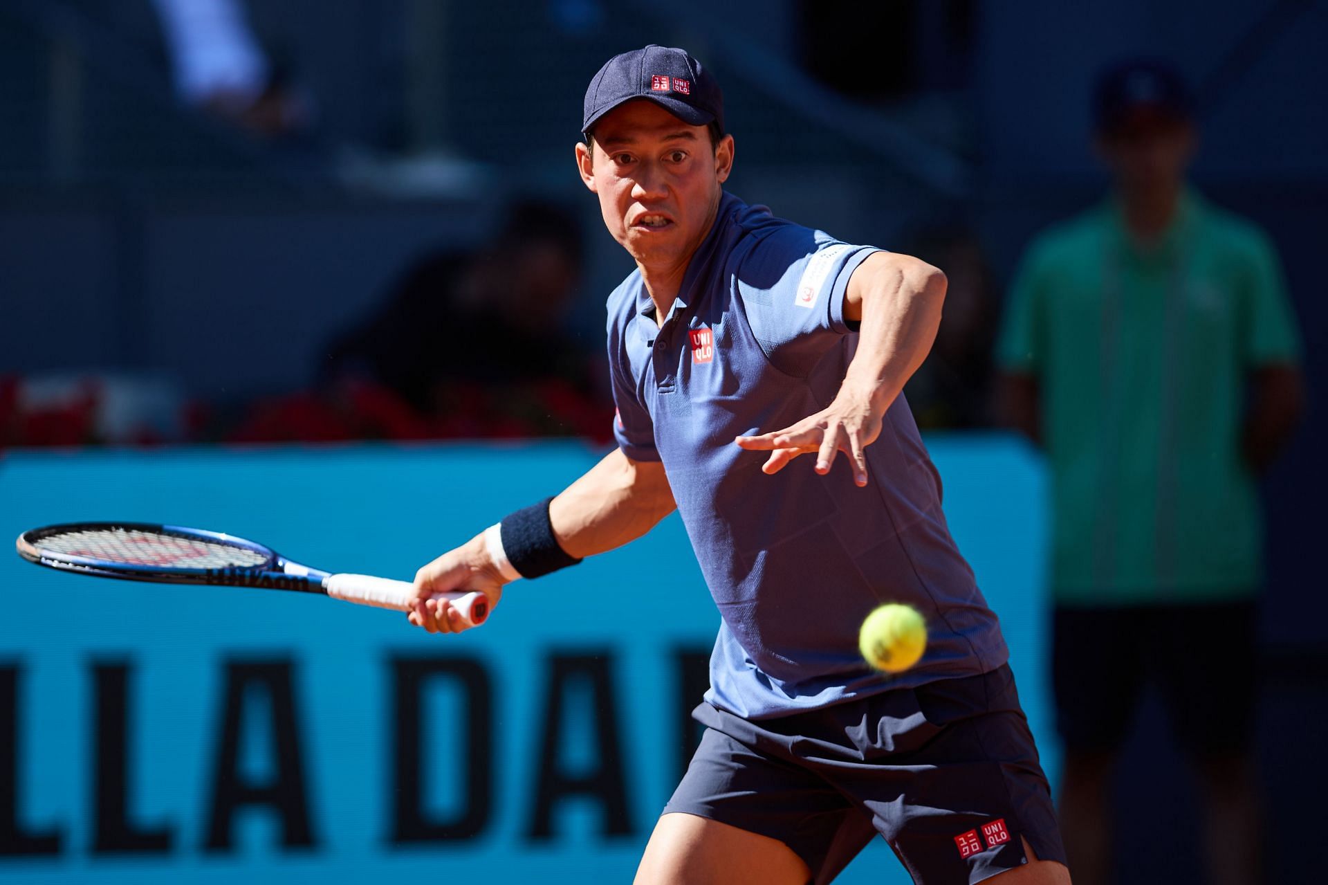 Kei Nishikori Pictured at the 2025 Madrid Open | Image Source: Getty