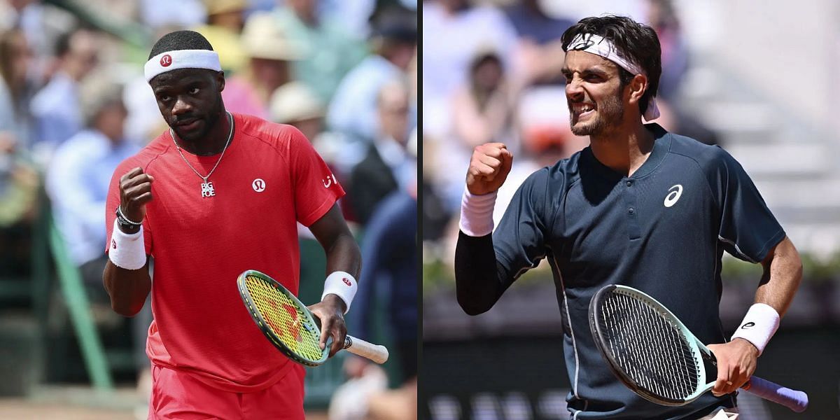 Frances Tiafoe will face Lorenzo Musetti in the quarterfinals of the French Open 2025. (Photos: Getty)
