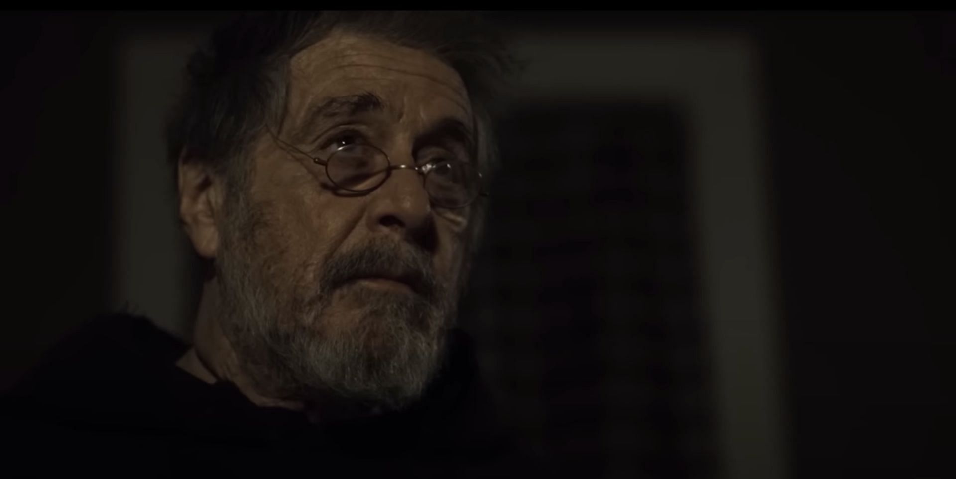 Al Pacino as Father Theophilus Riesinger in the upcoming horror film The Ritual. (Image via youtube.com)