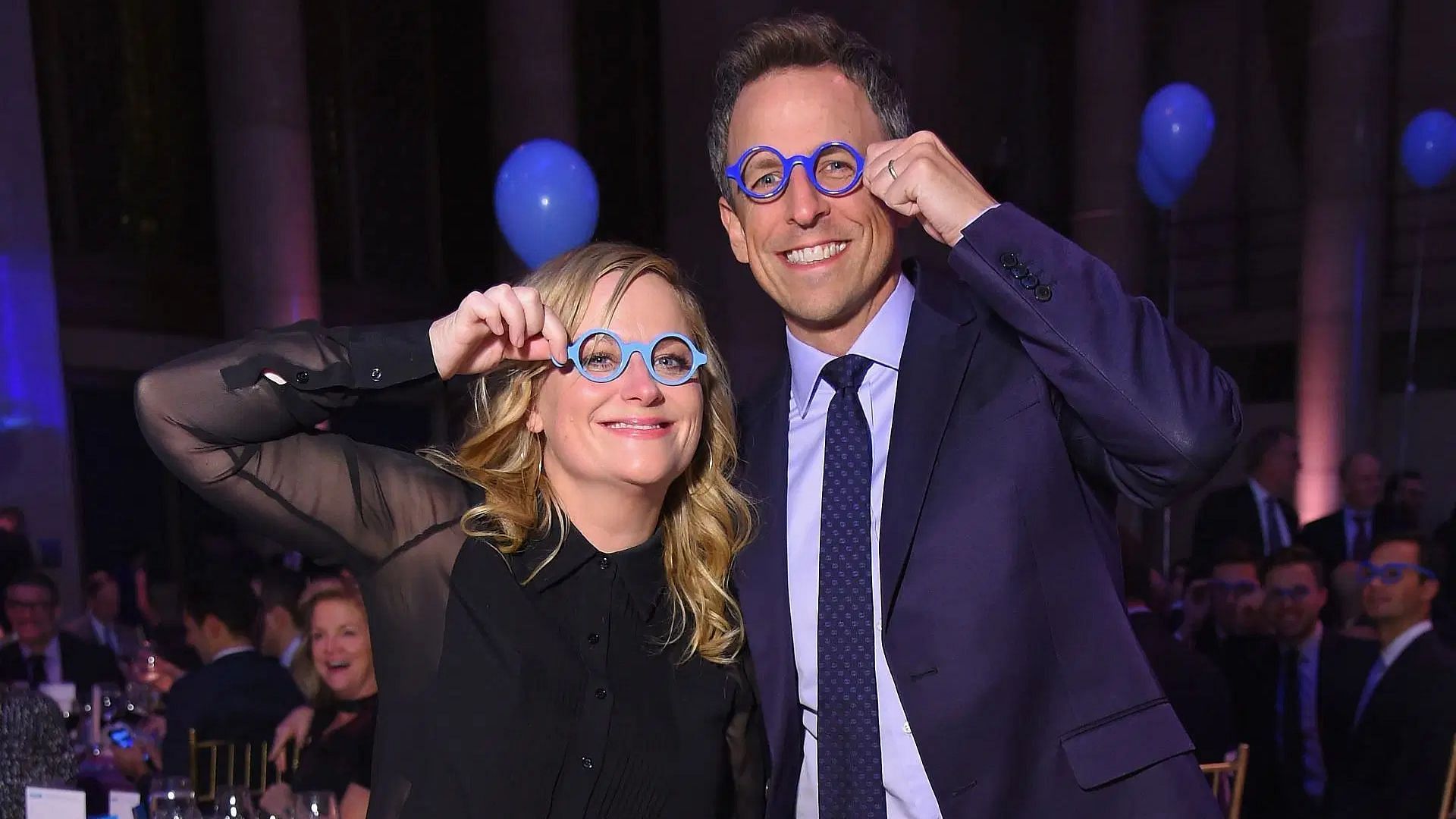 Amy Poehler and Seth Meyers attend the Worldwide Orphans 13th Annual Gala on November 13, 2017 (Image via Getty)
