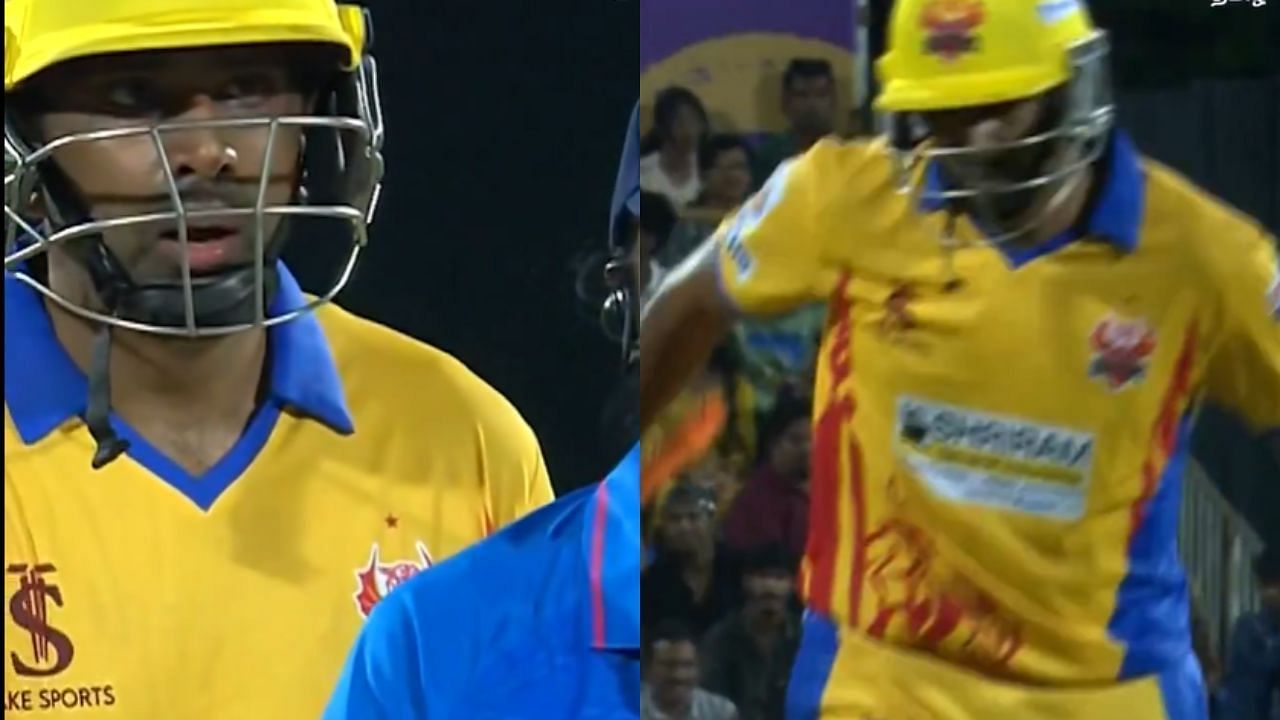 रविचंद्रन अश्विन आउट होने के बाद (Pc: X:@StarSportsTamil)
