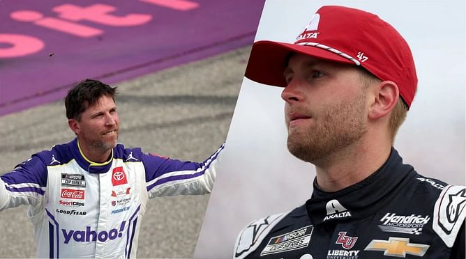 Denny Hamlin reveals how he ‘forced’ William Byron to surrender the Michigan victory