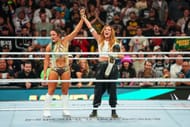 Valkyria و Lynch في WWE Money في البنك - المصدر: Getty