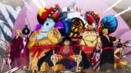 The Straw Hats as seen in Wano in the anime (Image via Toei Animation).
