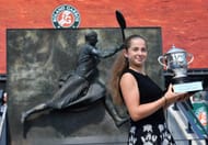 Jelena Ostapenko at the 2017 French Open. (Source: Getty)