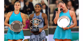 WATCH: Aryna Sabalenka breaks down in tears as she apologizes for 'terrible' display in French Open final loss to Coco Gauff