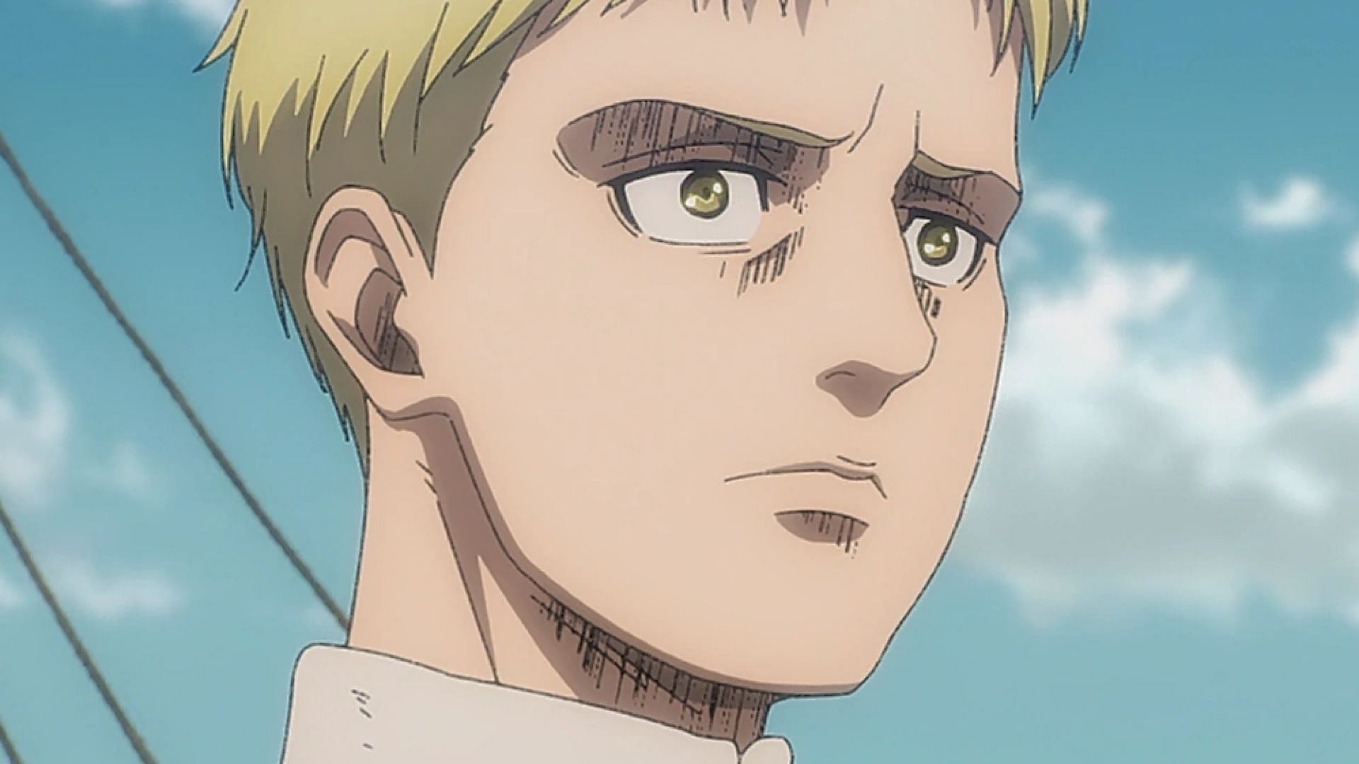 A young Reiner in Attack on Titan anime (Image via Wit Studio)