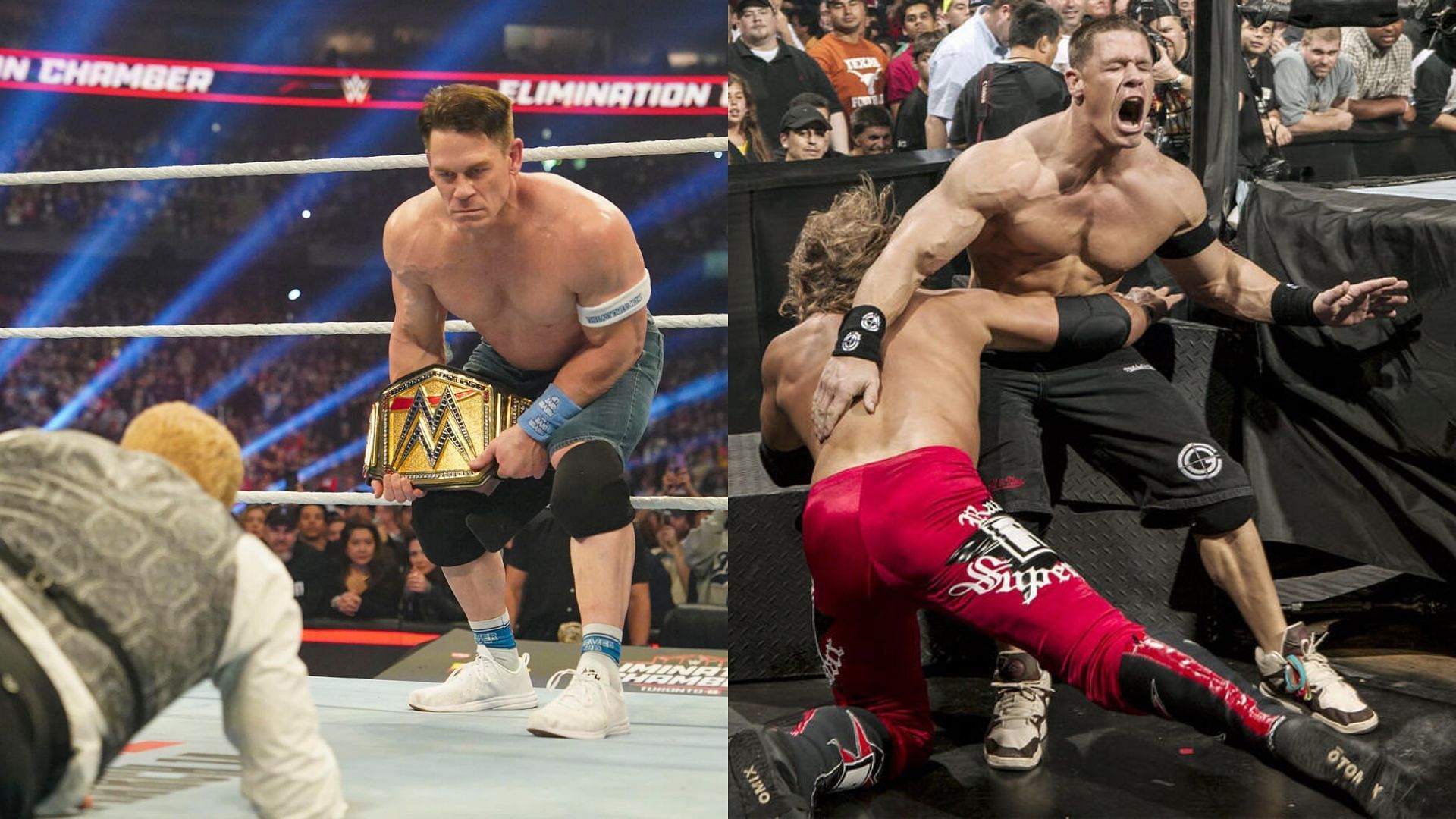 John Cena &amp; Edge (Images via wwe.com)