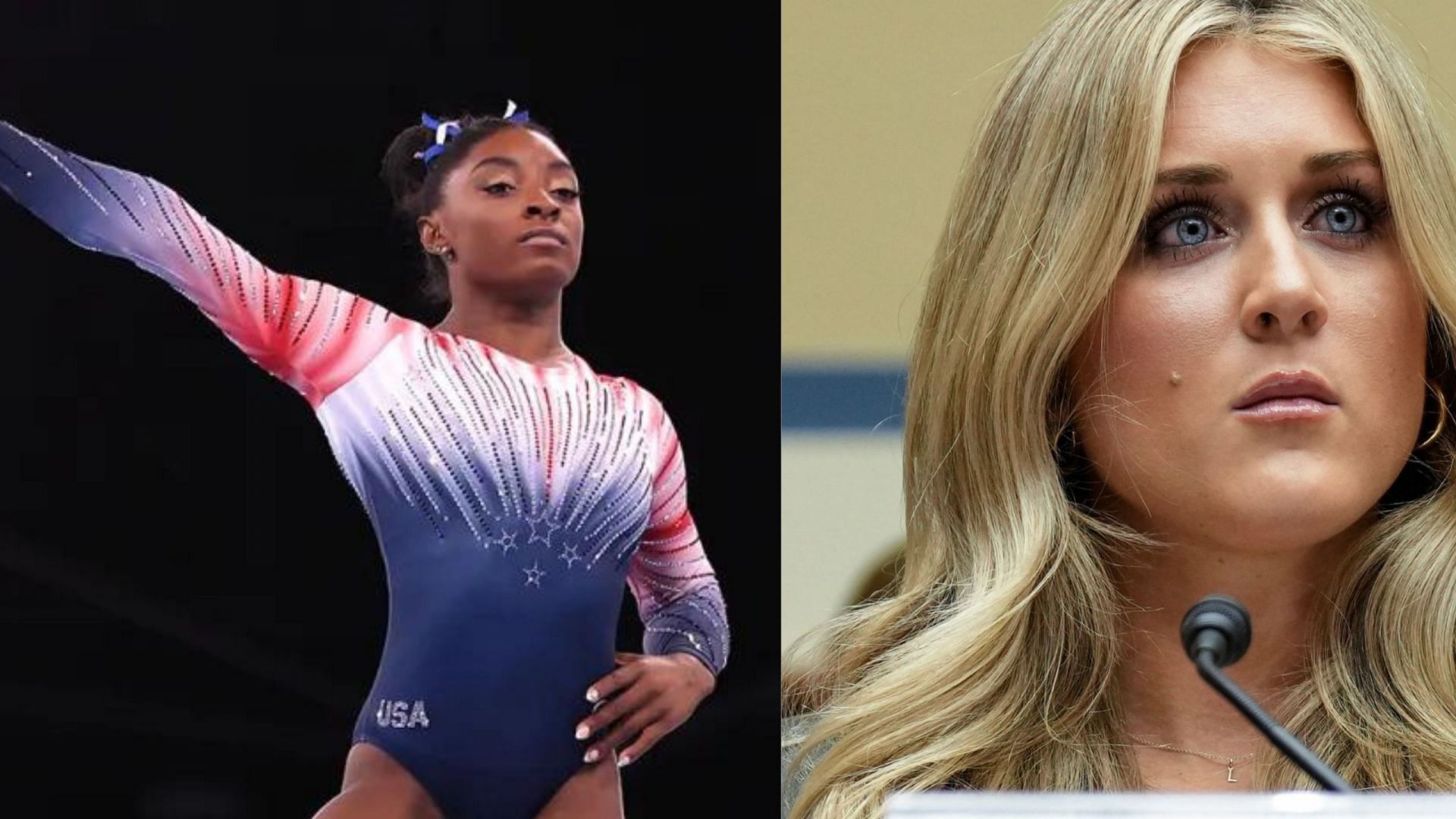 Riley Gaines responds to Simone Biles&#039; apology for statements on transgender athlete row [Image Source : Getty]