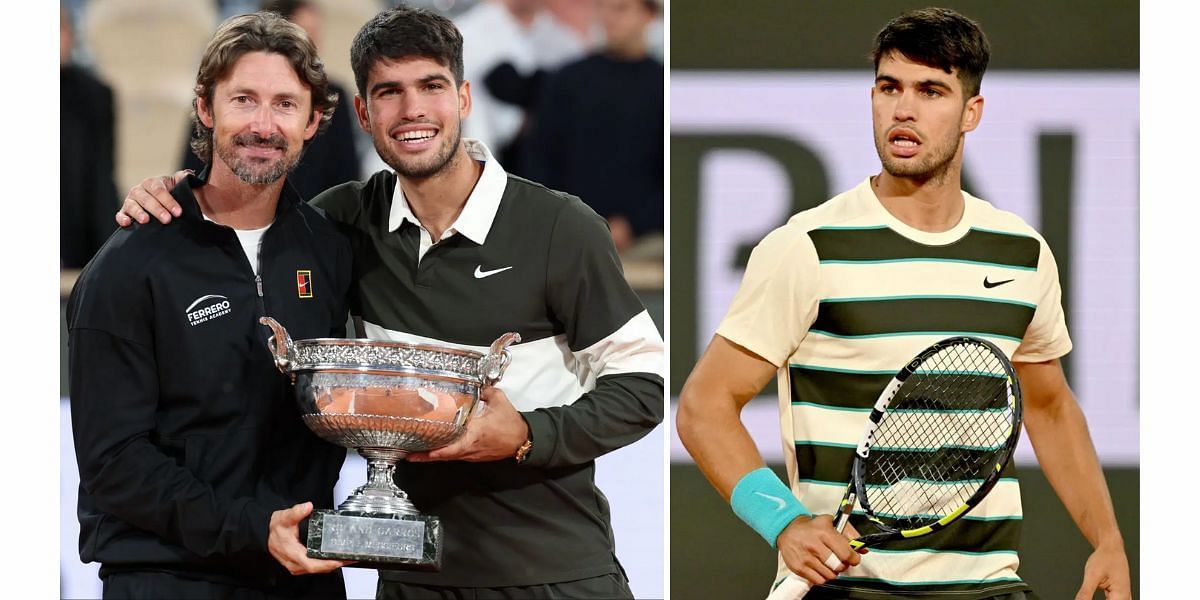 Carlos Alcaraz with his coach Juan Carlos Ferrero (Image Source: Getty)