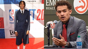 Inspired by Trae Young’s outfit, Texas’ Tre Johnson rocks unique drip at the NBA draft red carpet