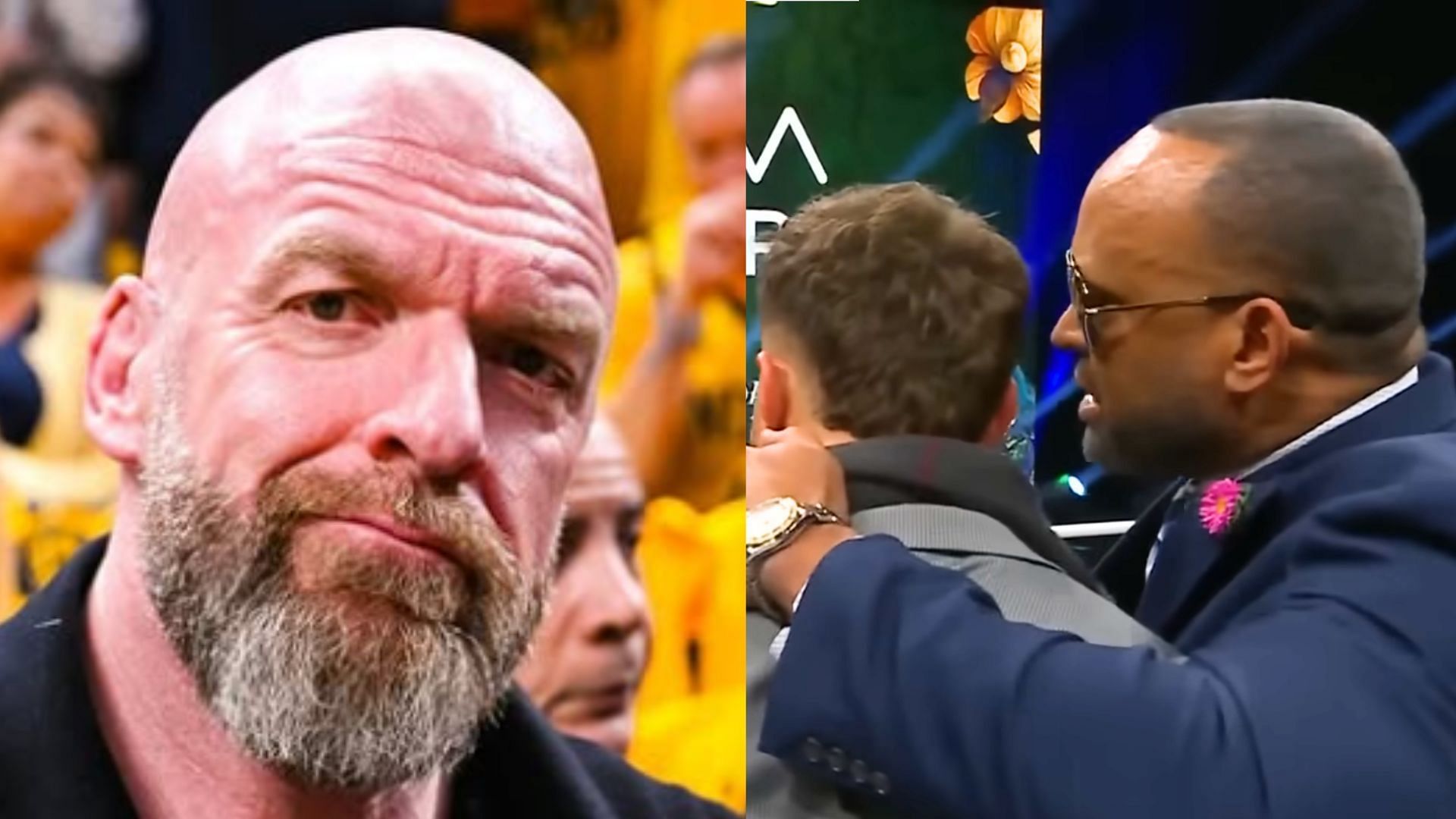 An AEW star once reportedly challenged Triple H to a real fight. (Image via TKO Instagram and AEW YouTube) 