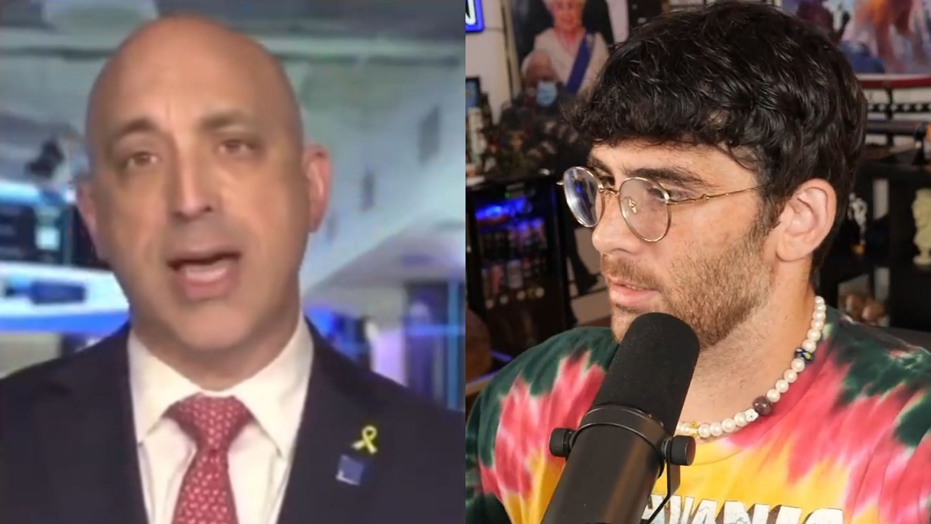 HasanAbi was once again called out by ADL CEO Jonathan Greenblatt (Image via @FearedBuck/X and HasanAbi/Twitch)