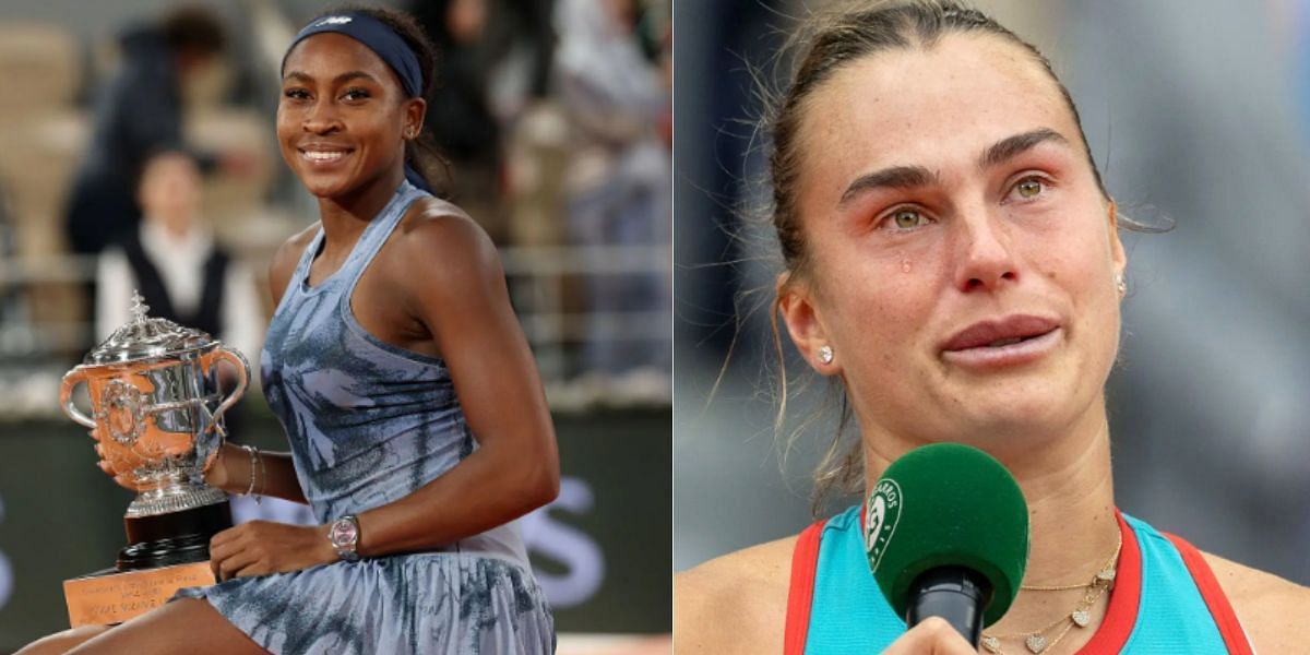 Coco Gauff (L) &amp; Aryna Sabalenka (R) (Source - GETTY)