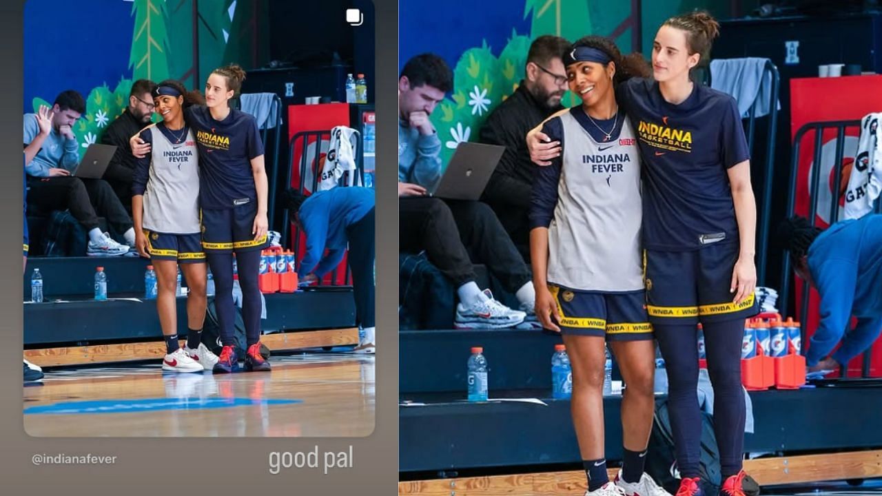 Caitlin Clark makes her fondness for Sydney Colson known with honest reaction to wholesome snap: &quot;Good pal&quot; [photo: @indianafever/IG, @caitlinclark22/IG]